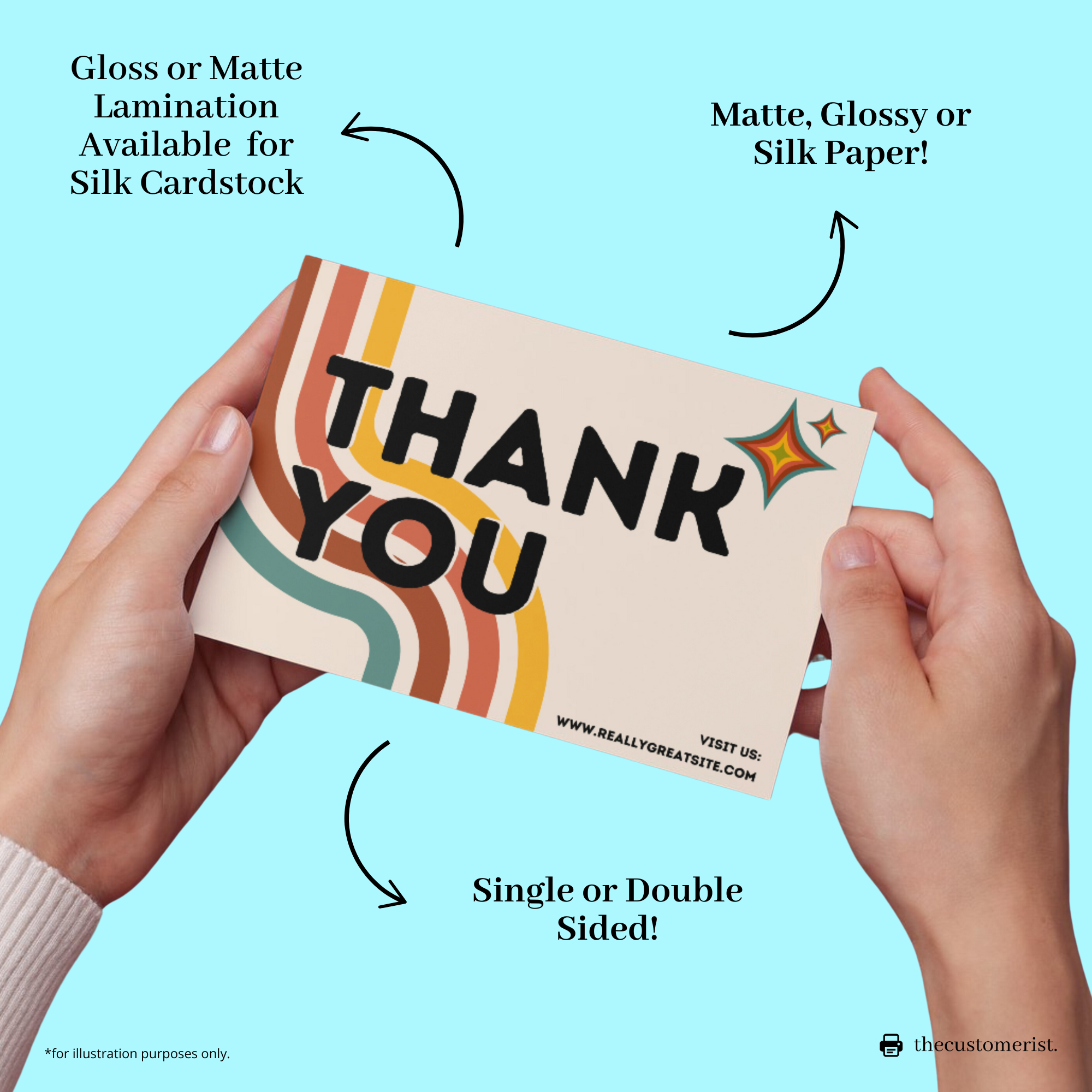A6 Thank You/ Postcards – THECUSTOMERIST LTD