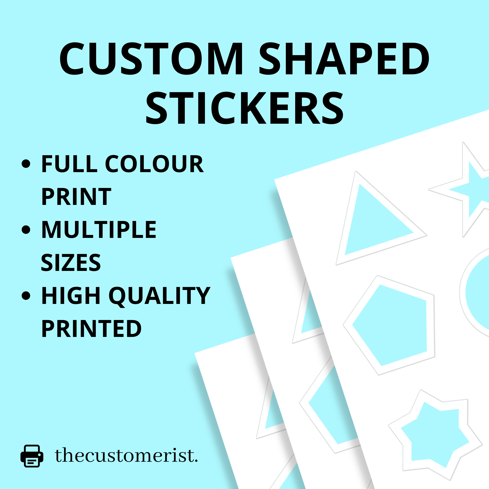 Custom 3x3 Circle Vinyl Stickers, many sizes & shapes available