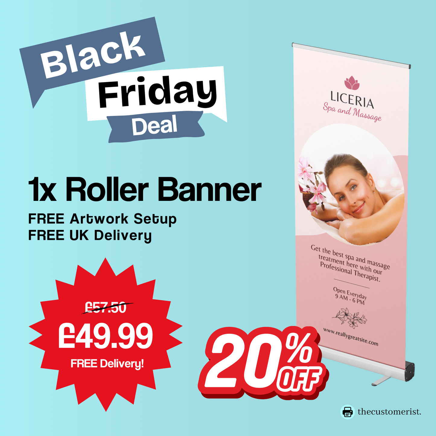 Roller Banner Deal- Black Friday 20% OFF