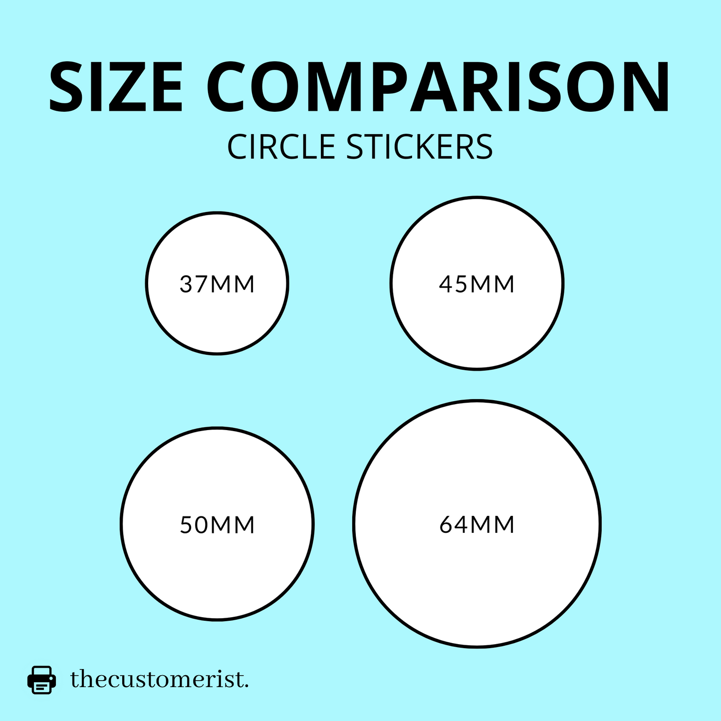 Custom Printed Circle Gloss Stickers