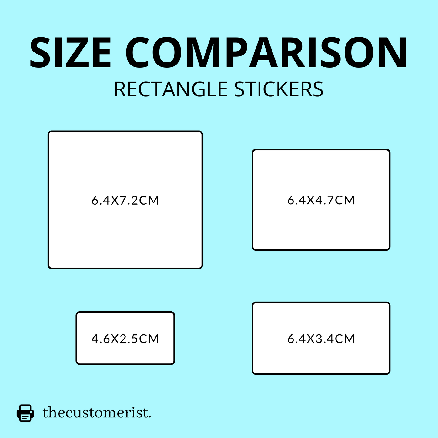 Custom Printed Rectangle Recycled Paper Stickers