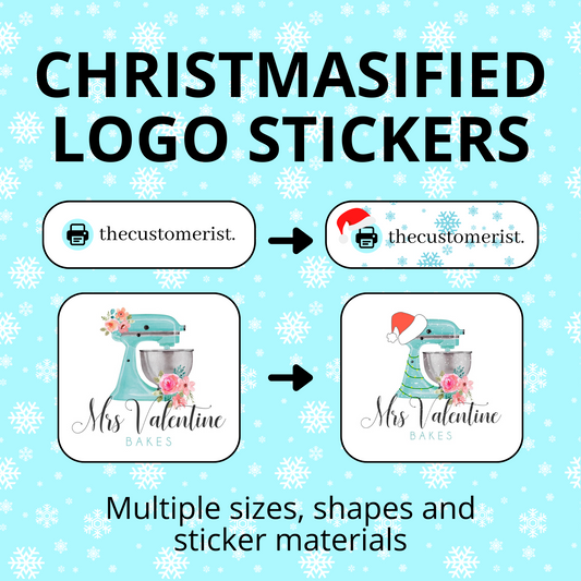 Christmasified Logo Stickers