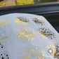 Clear Gold Foiled Ramadan & Eid Mubarak Stickers