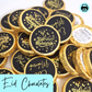 Luxury Gold Foiled Eid Chocolate Discs- Salted Caramel Honeycomb Crisp